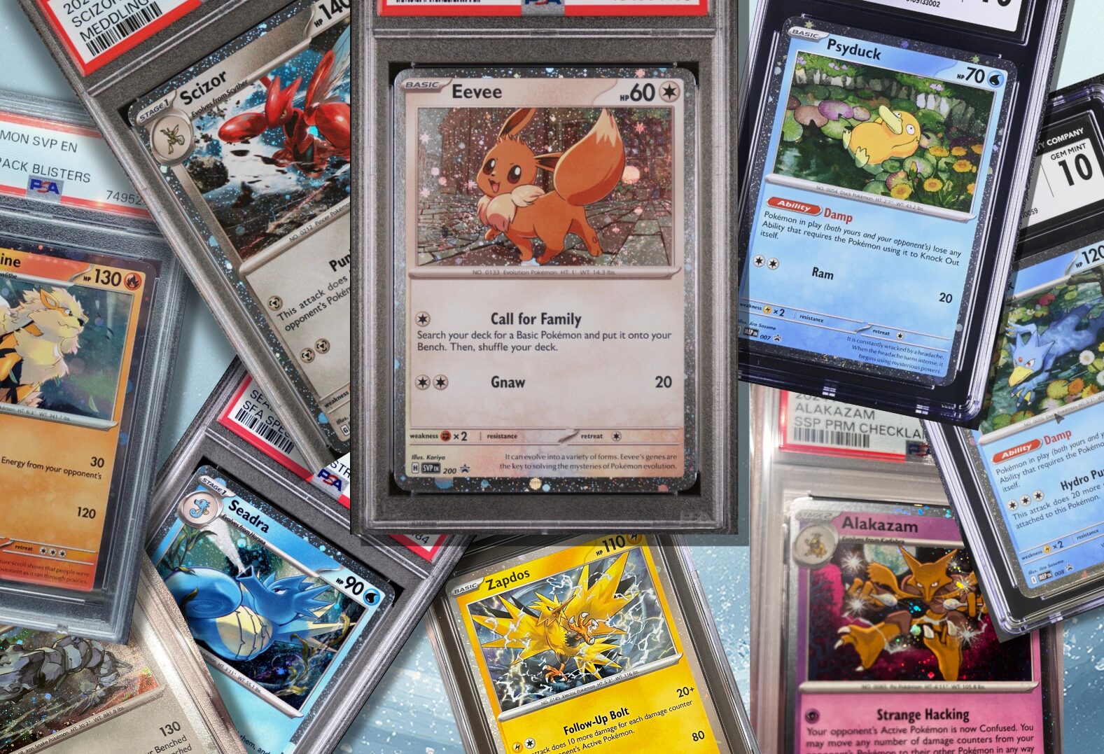 Modern Pokémon cards PSA 10 CGC graded cosmos holo promos